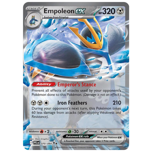 Pokémon TCG: Empoleon ex #70 – Phantasmal Flames Single Card