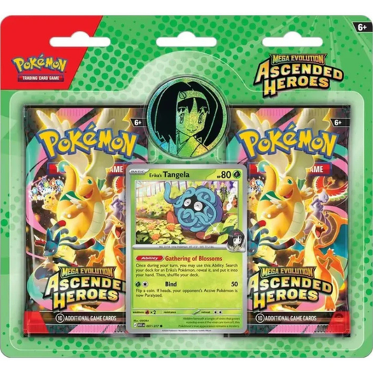 Pokémon TCG: Mega Evolution-Ascended Heroes 2 Pack Blister - Erika