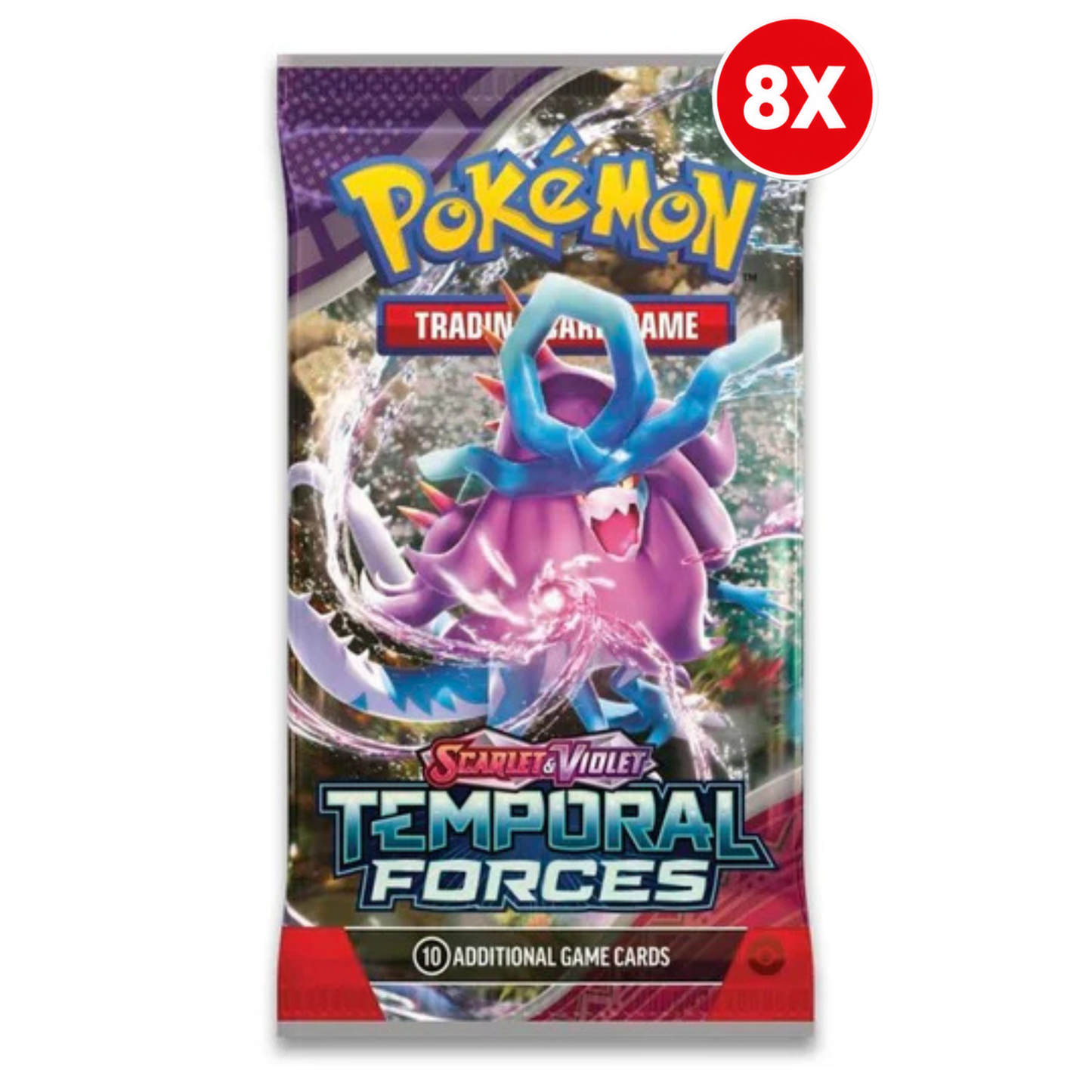 Pokémon TCG: Scarlet & Violet - Temporal Forces Booster Bundle (8 Packs)