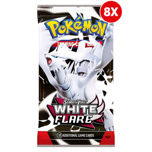 Pokémon TCG: Scarlet & Violet - White Flare Booster Bundle (8 Packs)