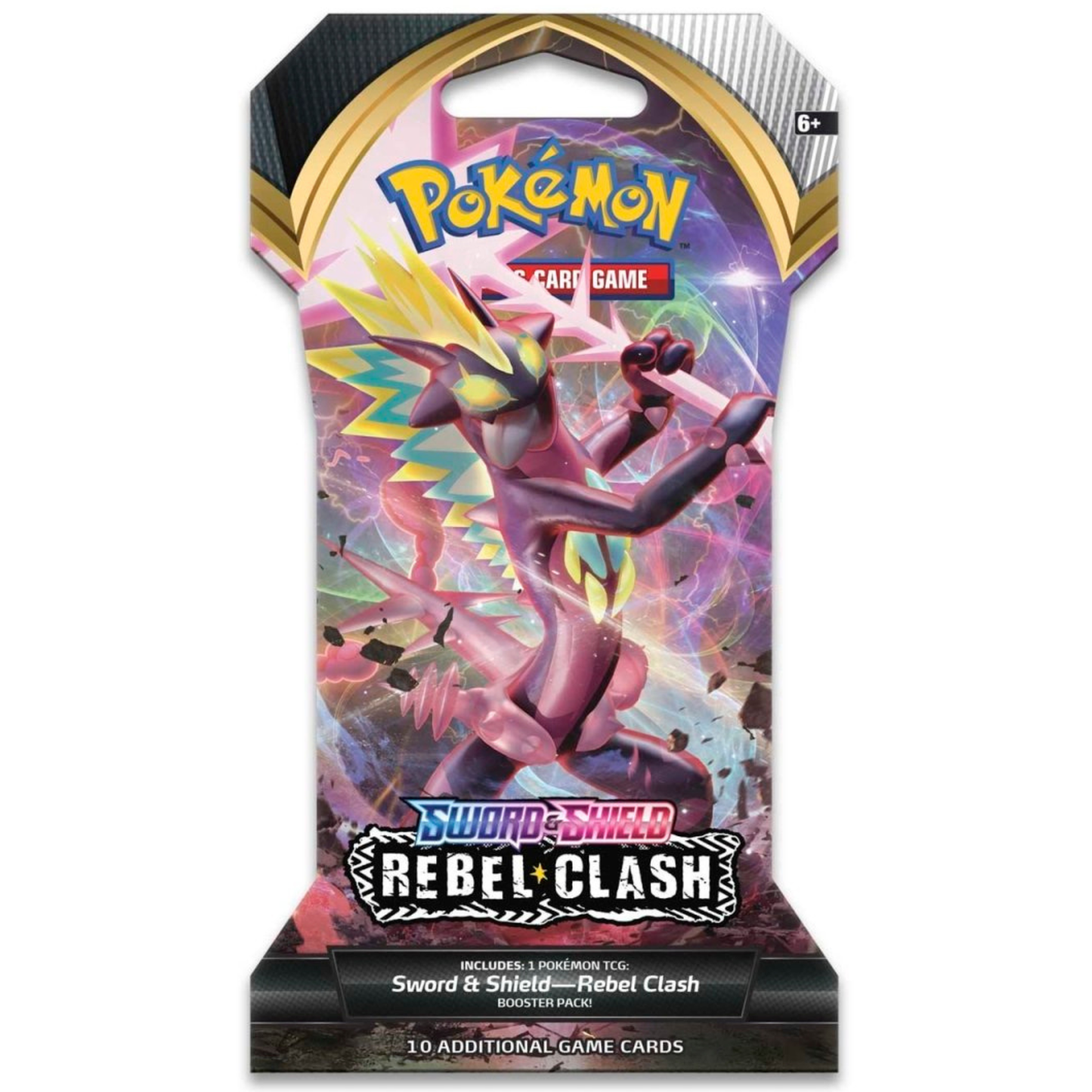 Pokémon TCG: Sword & Shield-Rebel Clash Sleeved Booster Pack (10 Cards)