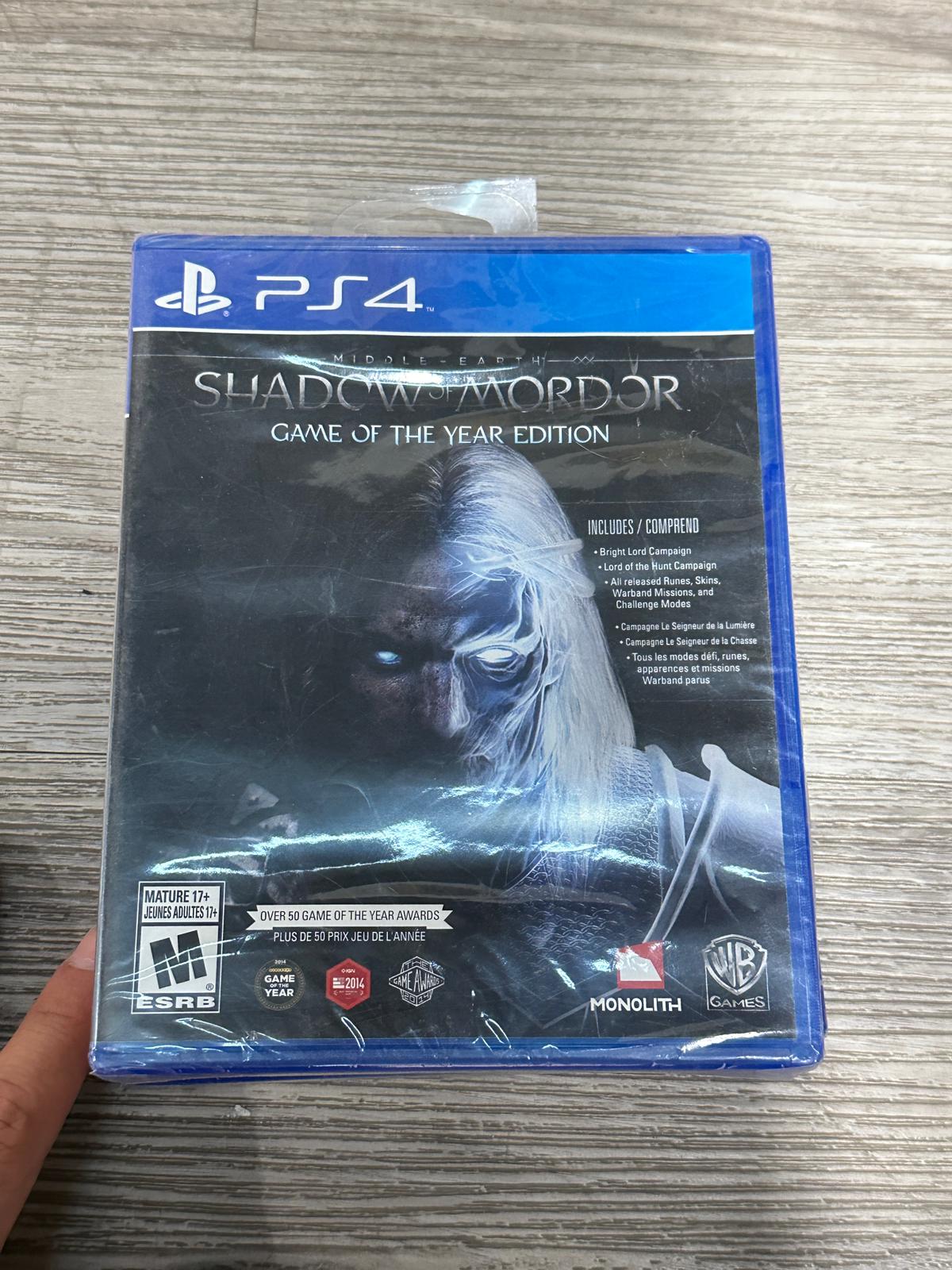 Middle-earth Shadow of Mordor Game of the Year Edition – PS4
