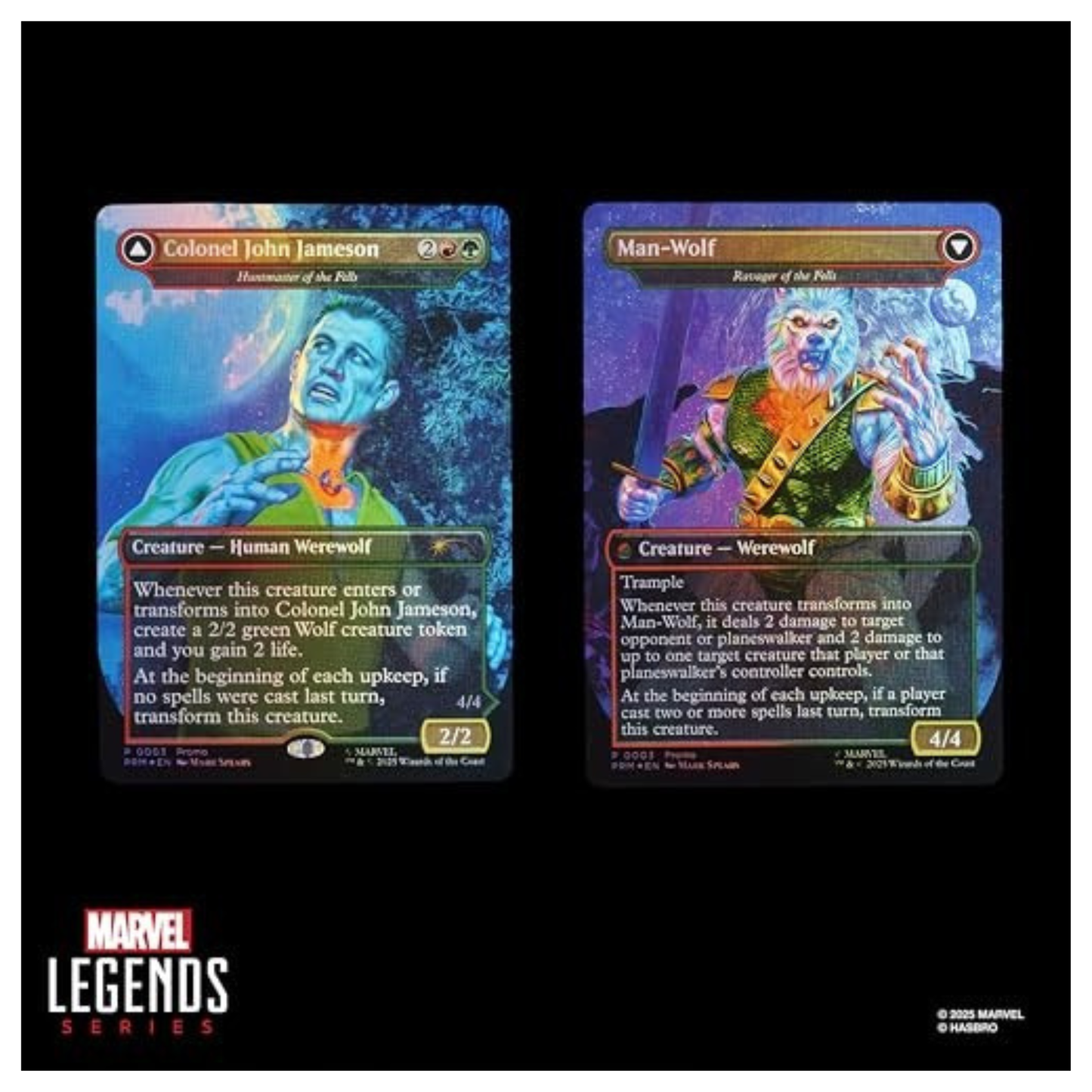 Hasbro Collectibles - Spider-Man - Marvel Legends X Magic the Gathering - Man-Wolf Action Figure Plus Exclusive Foil Trading Card
