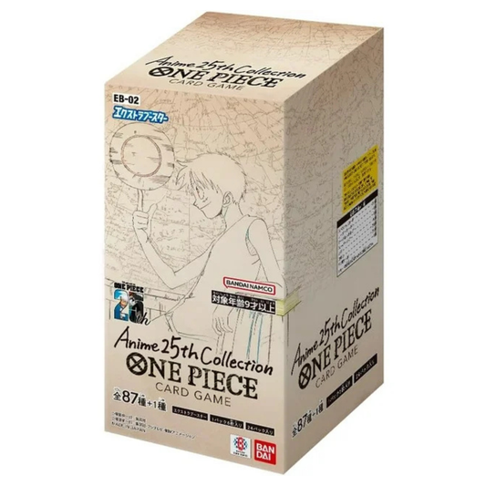 Bandai One Piece Card Game Extra Booster Anime 25th Collection Booster Box – EB-02 (Japanese) – 24 Packs