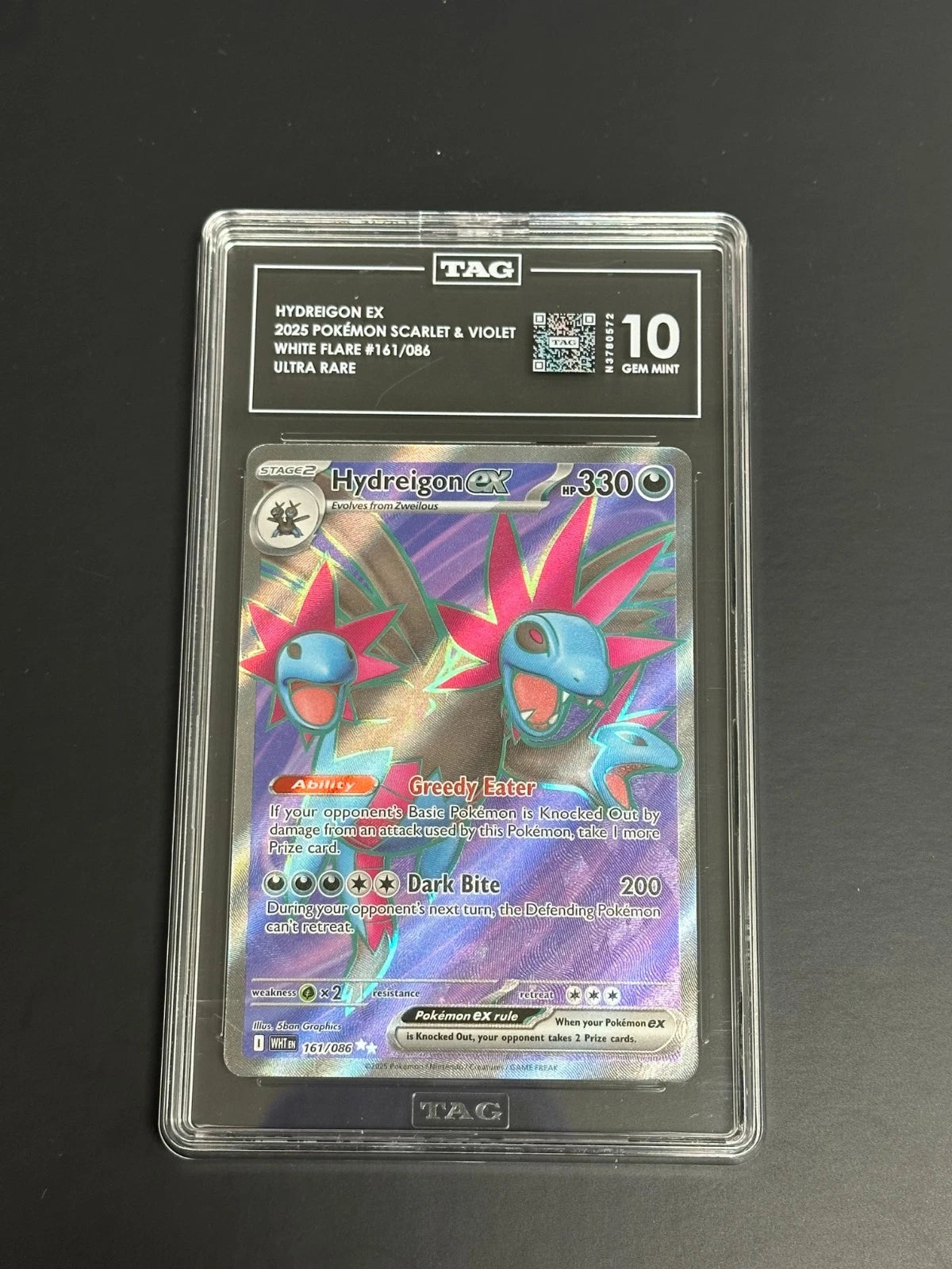 price hydreigon pokemon card ex 161/086 Ultra Rare White Flare TAG 10 Gem Mint Options:Single Pack Korean RarityUltra Rare Hit Points330 Commander Archetype Inspection: Treasure