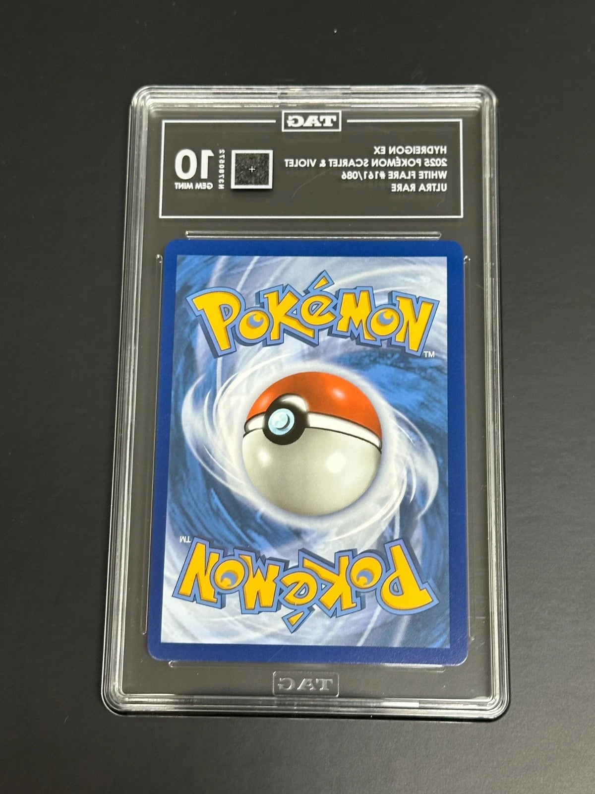 Pokemon Hydreigon ex 161/086 Ultra Rare White Flare TAG 10 Gem Mint