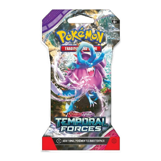 Pokémon TCG: Scarlet & Violet-Temporal Forces Sleeved Booster Pack (10 Cards)