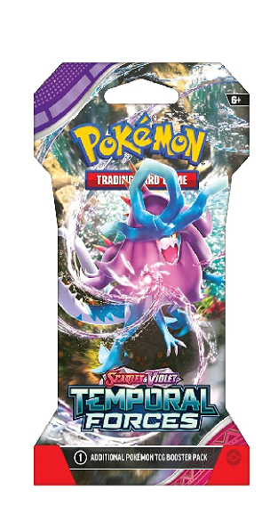 Pokémon TCG: Scarlet & Violet-Temporal Forces Sleeved Booster Pack (10 Cards)