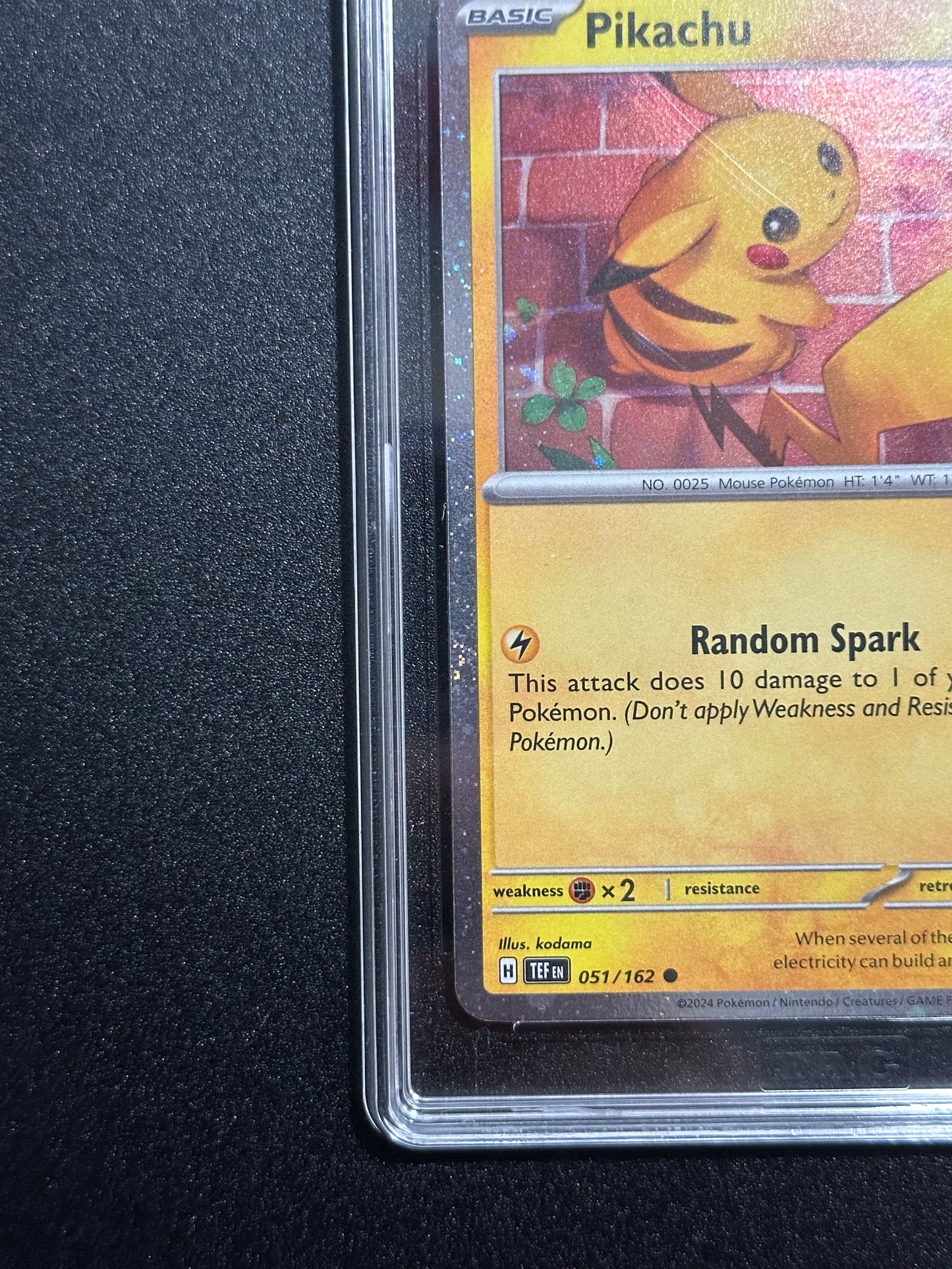 Pokemon Pikachu 051/162 Pokemon Day Stamp Cosmos Promo TAG 7.5 NM+
