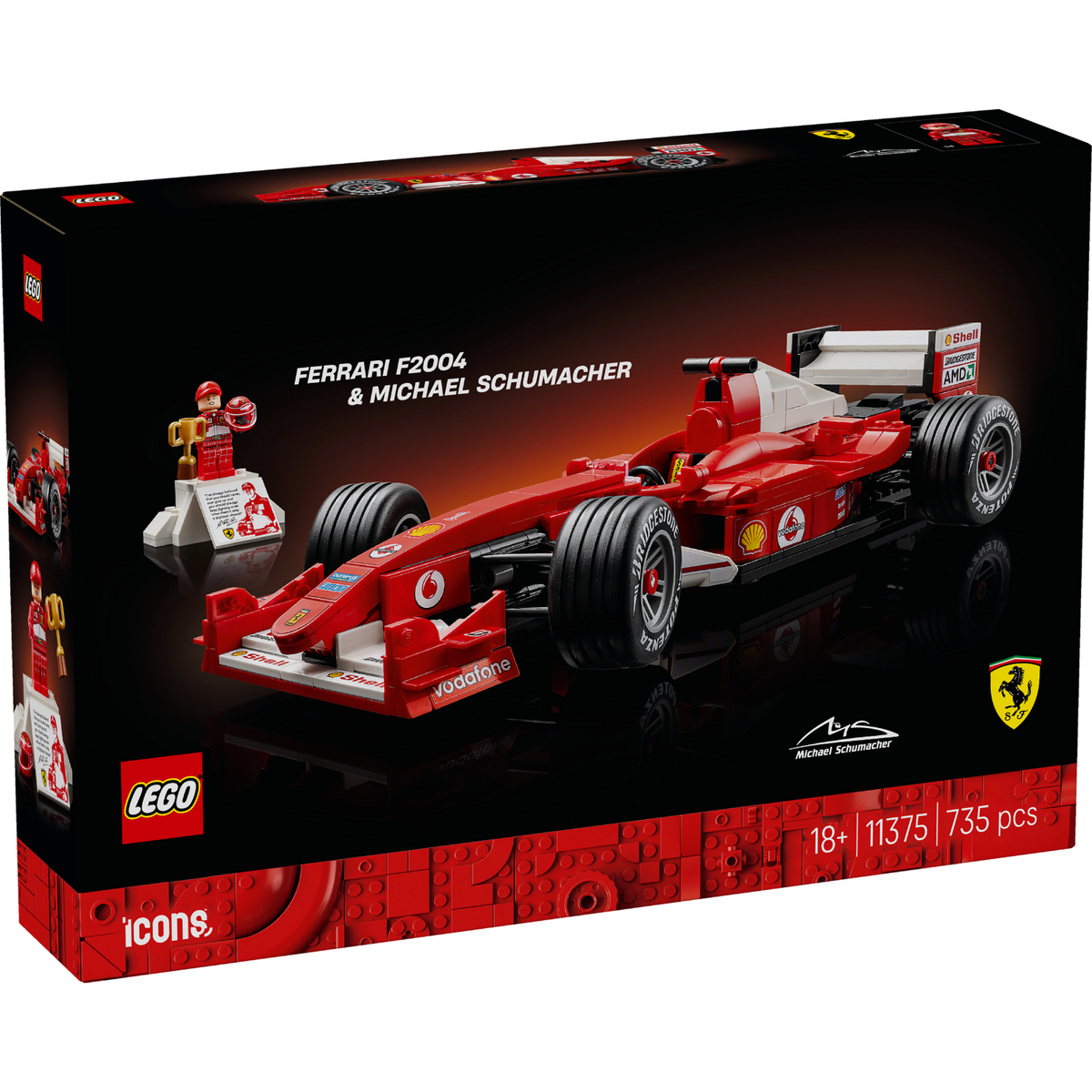 LEGO Icons: Ferrari F2004 & Michael Schumacher (11375)