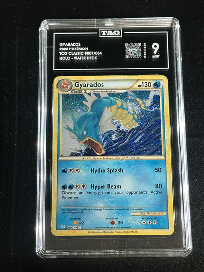 Pokemon Gyarados 007/034 Holo TCG Classic TAG 9 Mint
