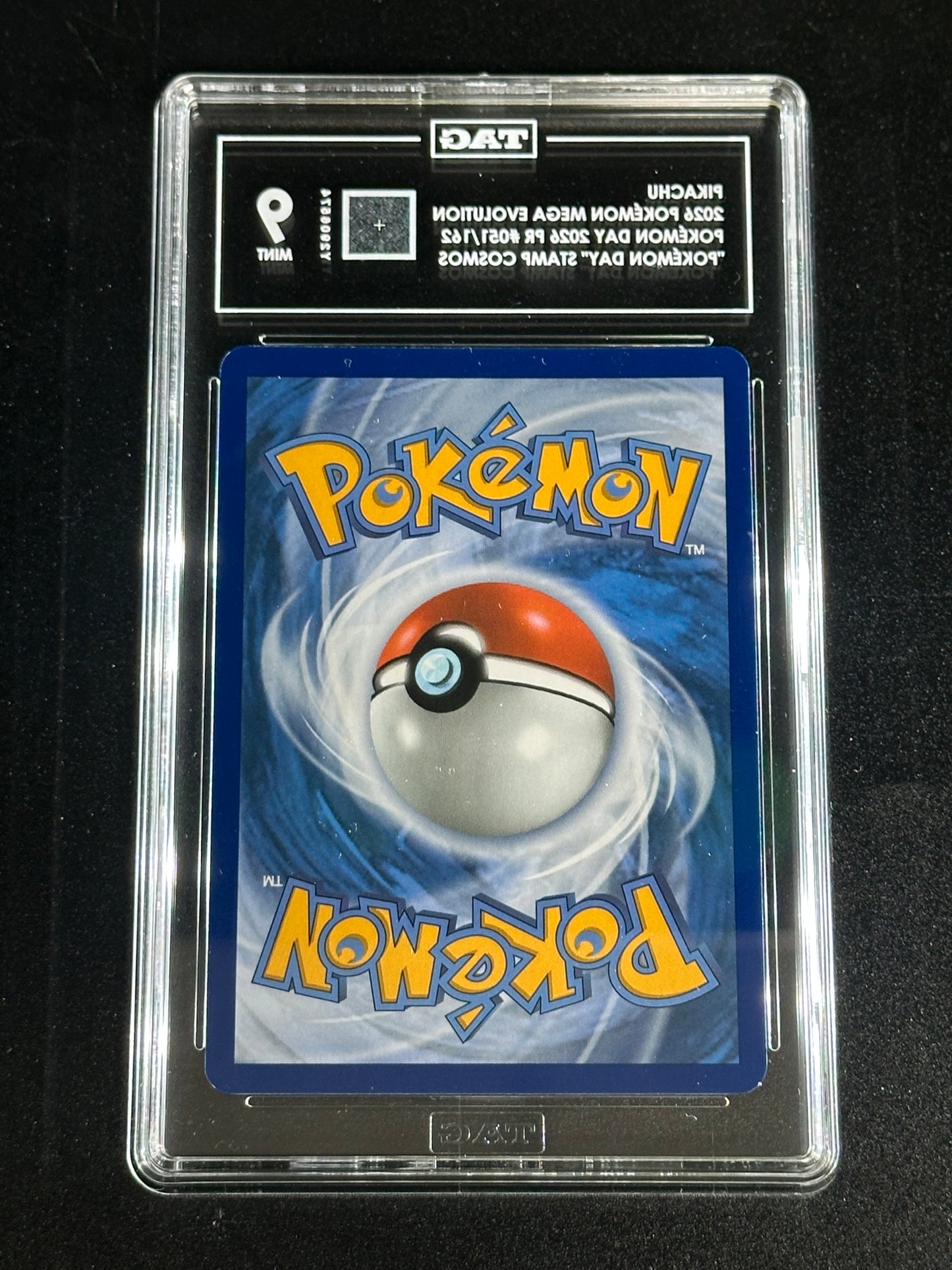 Pokemon Pikachu 051/162 Pokemon Day 2026 Promo Mega Evolution TAG 9 Mint (2)