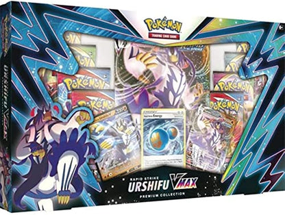Pokemon TCG: Rapid Strike Urshifu VMAX Premium Collection Box - 8 Packs, Promos