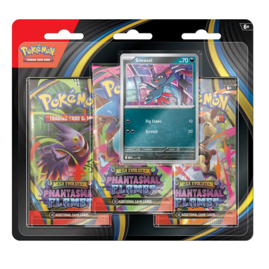 Pokemon Mega Evolution Phantasmal Flames 3 Pack Blister