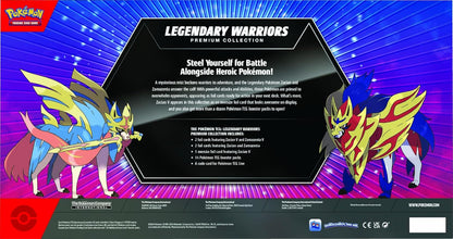 Pokemon TCG: Legendary Warriors Premium Collection Box, Zacian Zamazemta Promos, 14 Booster Packs from Sword & Shield