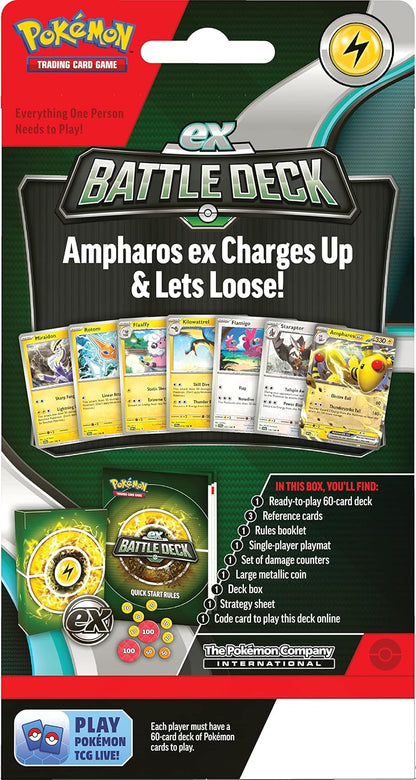 Pokémon TCG: Ampharos ex Battle Deck (Ready-to-Play 60-Card Deck)