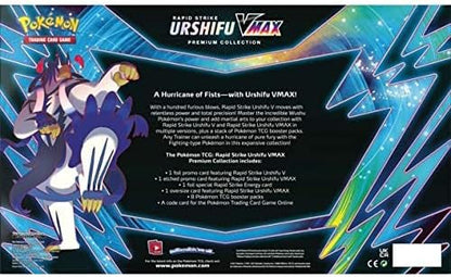 Pokemon TCG: Rapid Strike Urshifu VMAX Premium Collection Box - 8 Packs, Promos