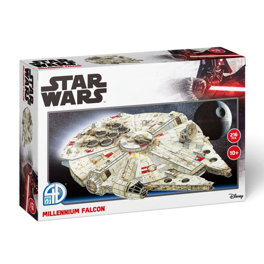 4D Build: Star Wars Millennium Falcon 3D Paper Model Kit (216 Pieces)