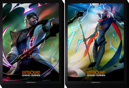 Riftbound Vendetta Art Sleeves Jayce vs Viktor packaging detail