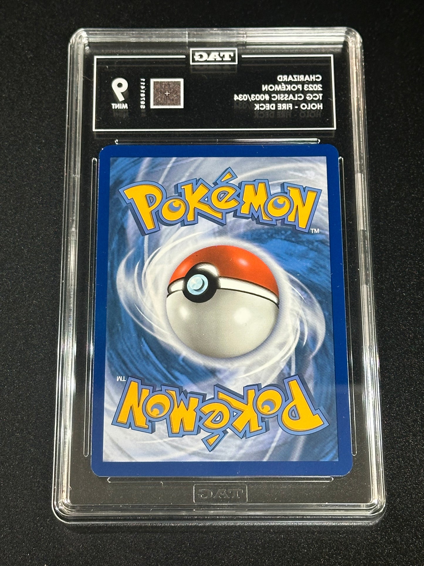 Pokemon Charizard 003/034 Holo TCG Classic TAG 9 MINT