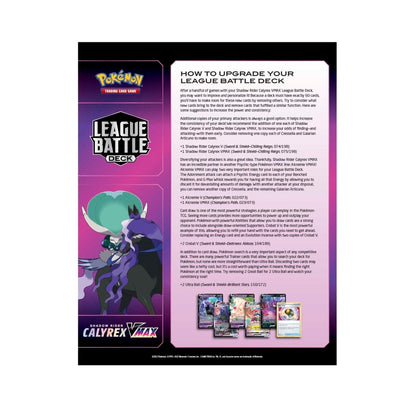 Pokémon TCG: Shadow Rider Calyrex VMAX League Battle Deck