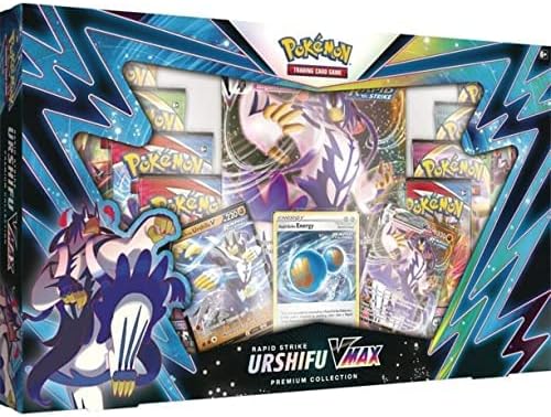 Pokemon TCG: Rapid Strike Urshifu VMAX Premium Collection Box - 8 Packs, Promos