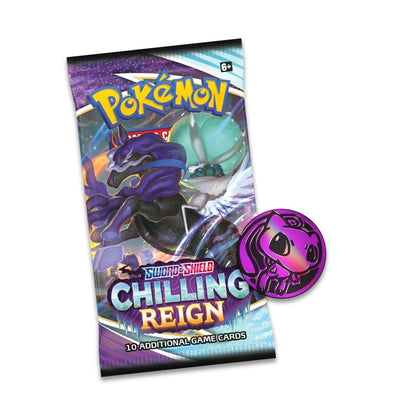 Pokémon TCG: Sword & Shield-Chilling Reign 3 Booster Packs, Eevee Promo Card & Coin