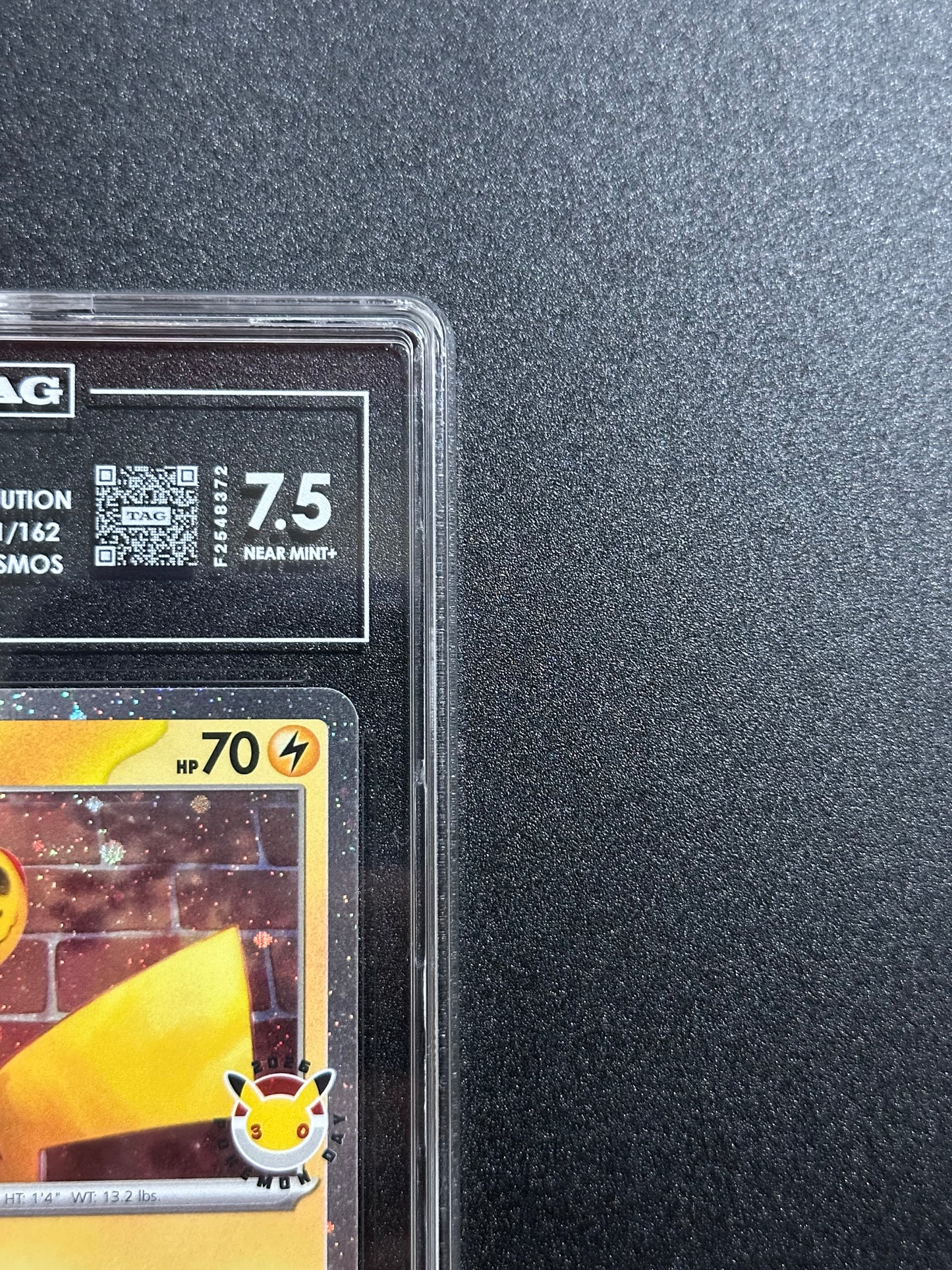 Pokemon Pikachu 051/162 Pokemon Day Stamp Cosmos Promo TAG 7.5 NM+