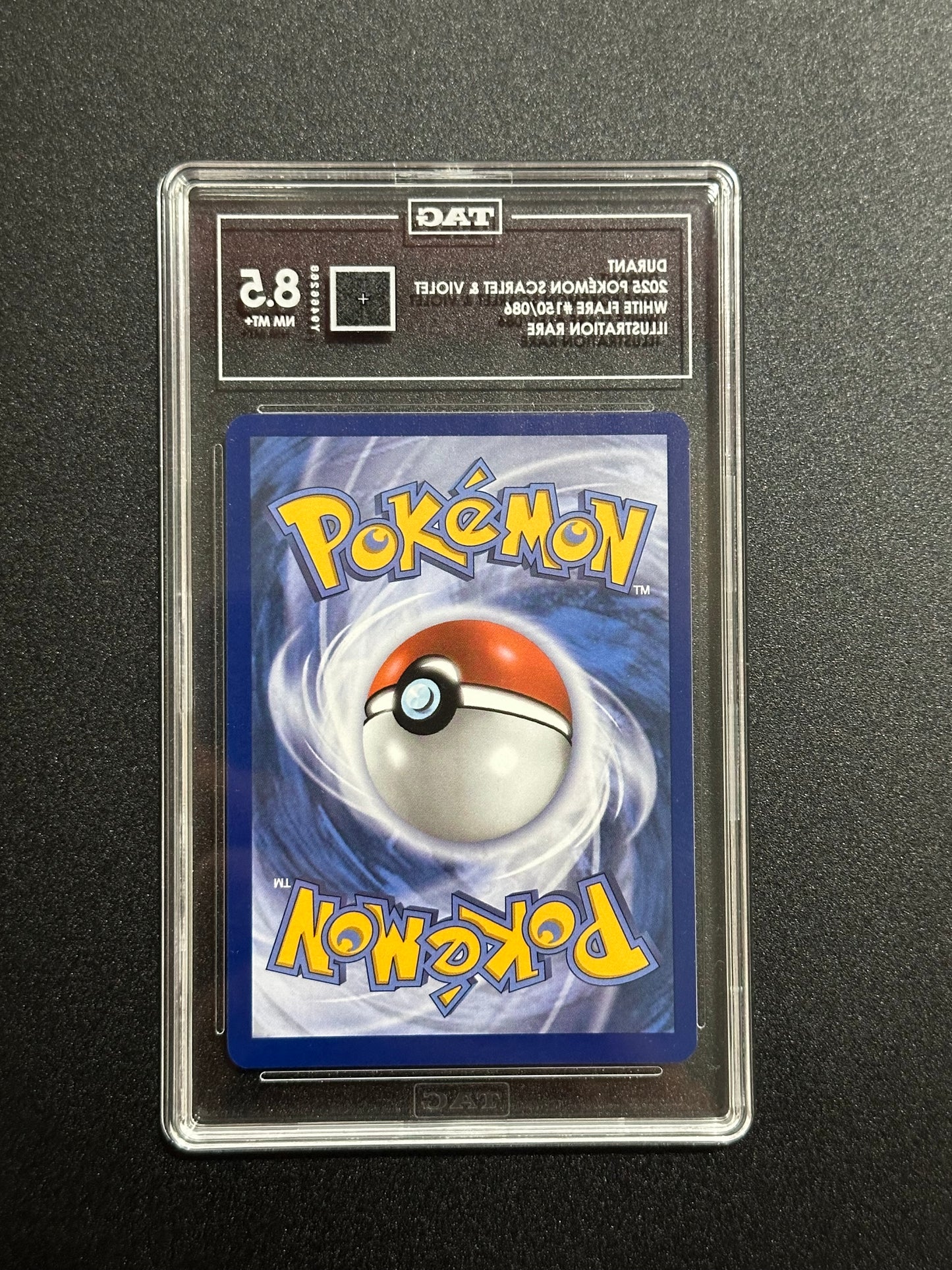 Pokemon Durant 150/086 Illustration Rare White Flare TAG 8.5 NM MT+