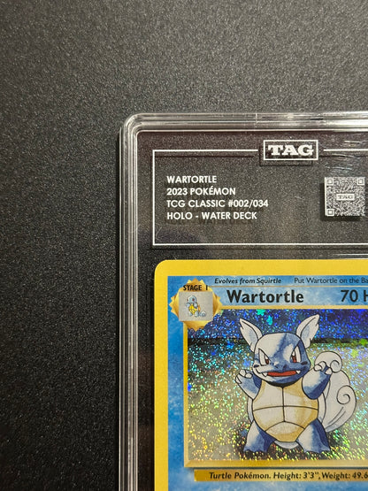 Pokemon Wartortle 002/034 Holo TCG Classic Water Deck TAG 8.5 NM-MT+