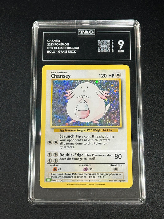 Pokemon Chansey 015/034 Holo TCG Classic TAG 9 MINT