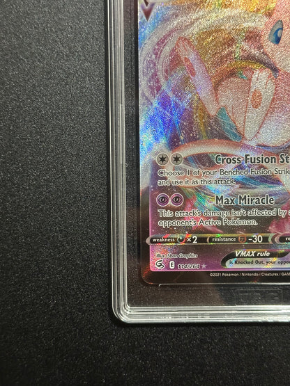Pokemon Mew VMAX 114/264 Full Art Ultra Rare Fusion Strike TAG 7.5 NM+
