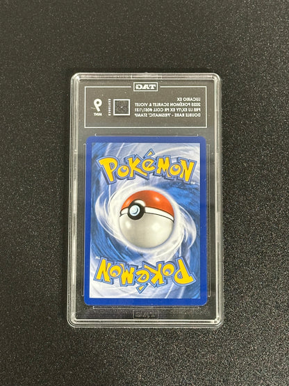 Pokemon Lucario ex 051/131 Double Rare Prismatic Evolutions STAMPED TAG 9 MINT