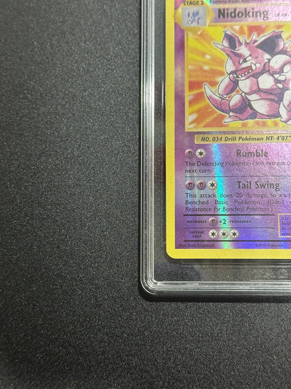 Pokemon Nidoking 45/108 Reverse Holo XY Evolutions TAG 7.5 NM+
