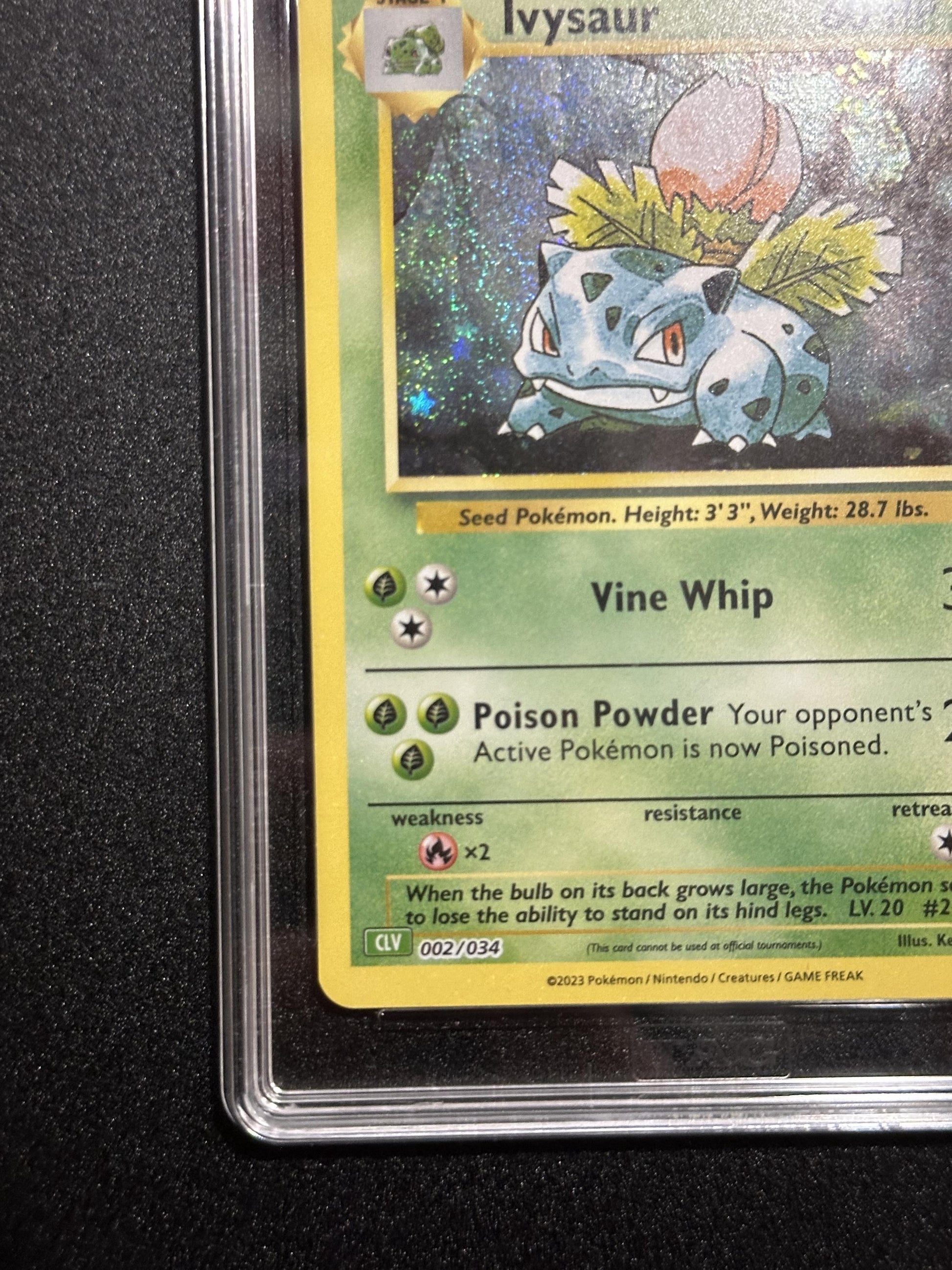 Ivysaur 002/034 - bottom left corner