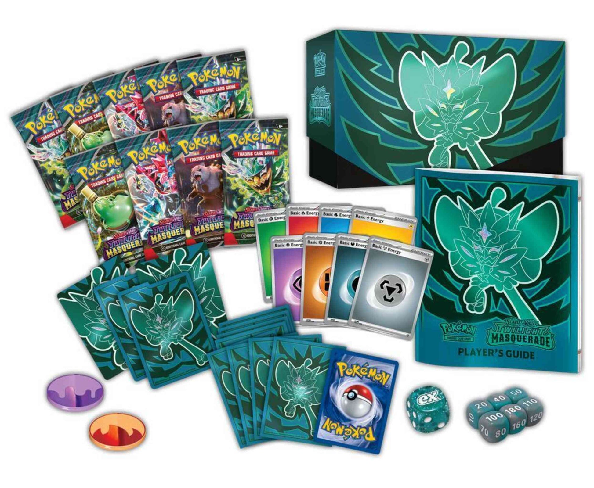 Pokémon TCG Scarlet & Violet Twilight Masquerade Elite Trainer Box back