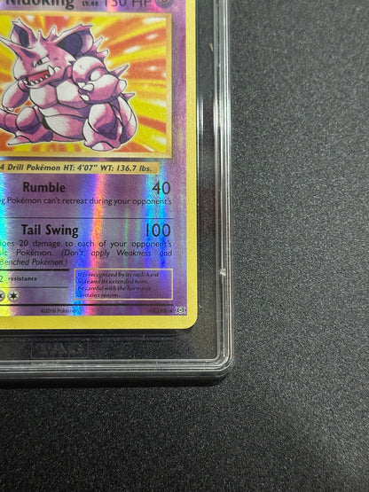 Pokemon Nidoking 45/108 Reverse Holo XY Evolutions TAG 7.5 NM+
