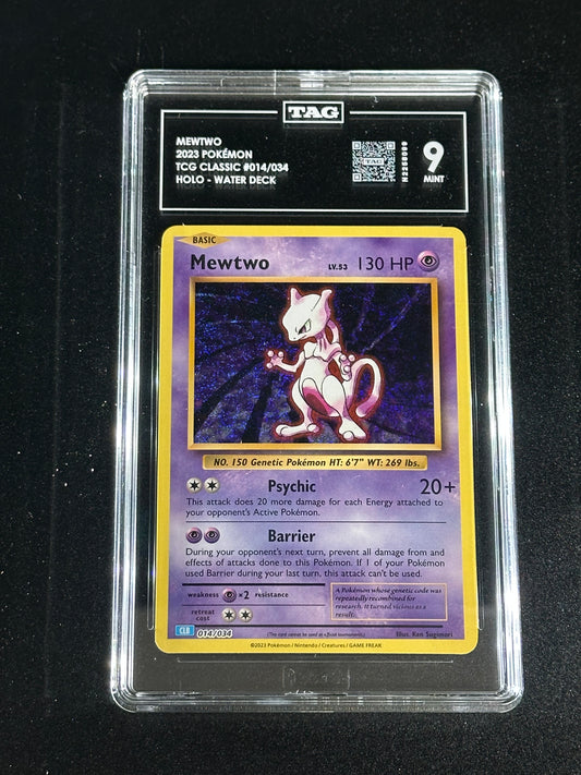 Pokemon Mewtwo 014/034 Holo TCG Classic TAG 9 Mint