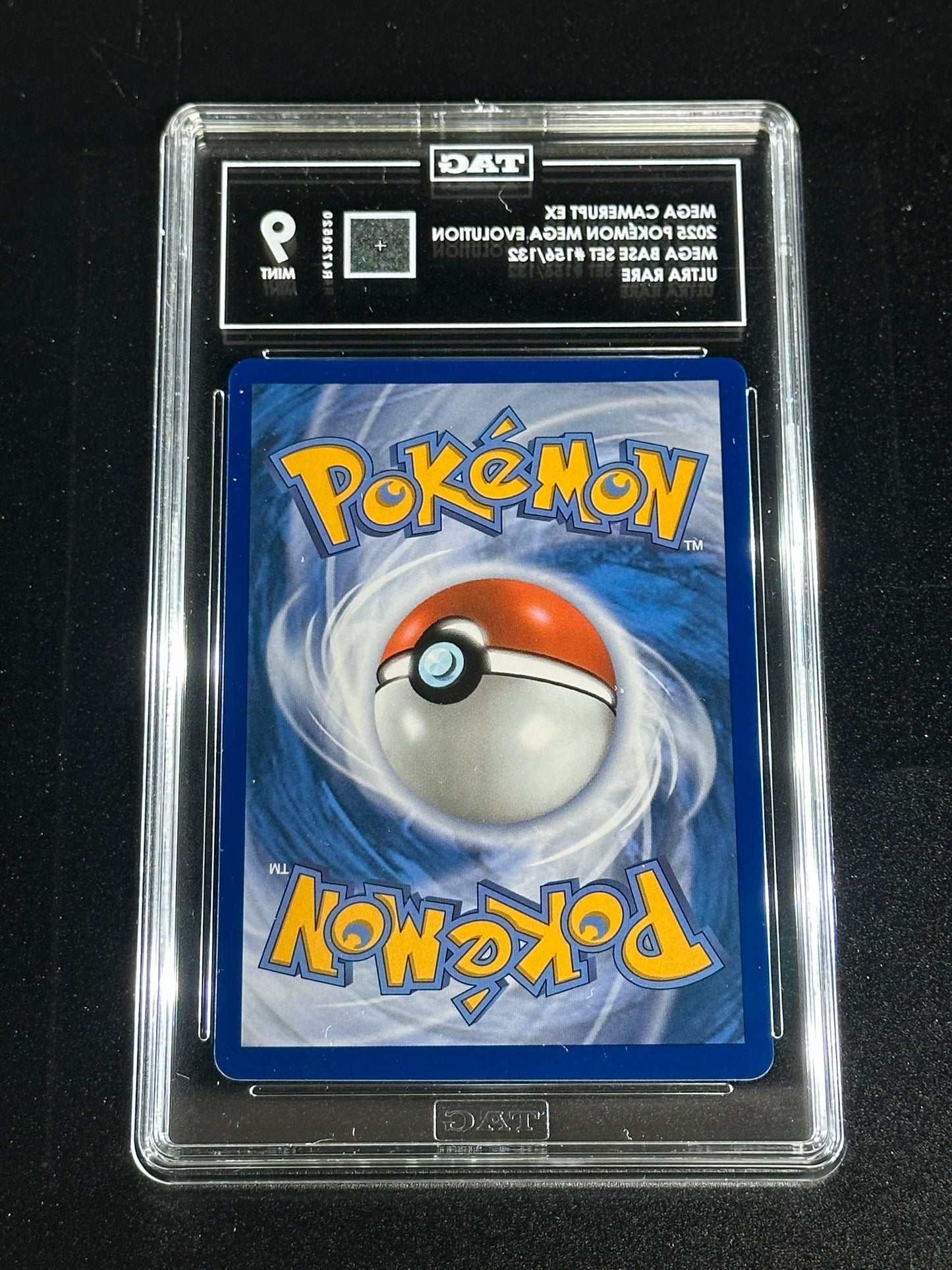 Pokemon Mega Camerupt ex 156/132 Ultra Rare Mega Evolution TAG 9 Mint