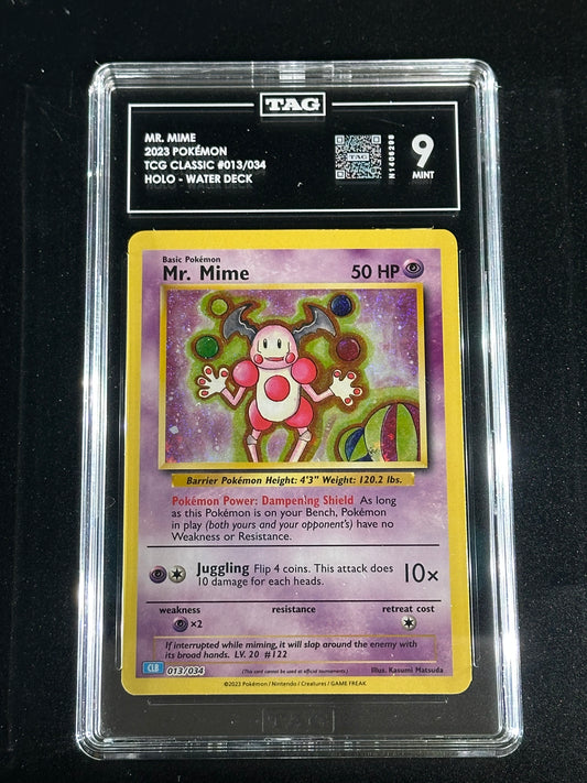 Pokemon Mr. Mime 013/034 Holo TCG Classic TAG 9 Mint