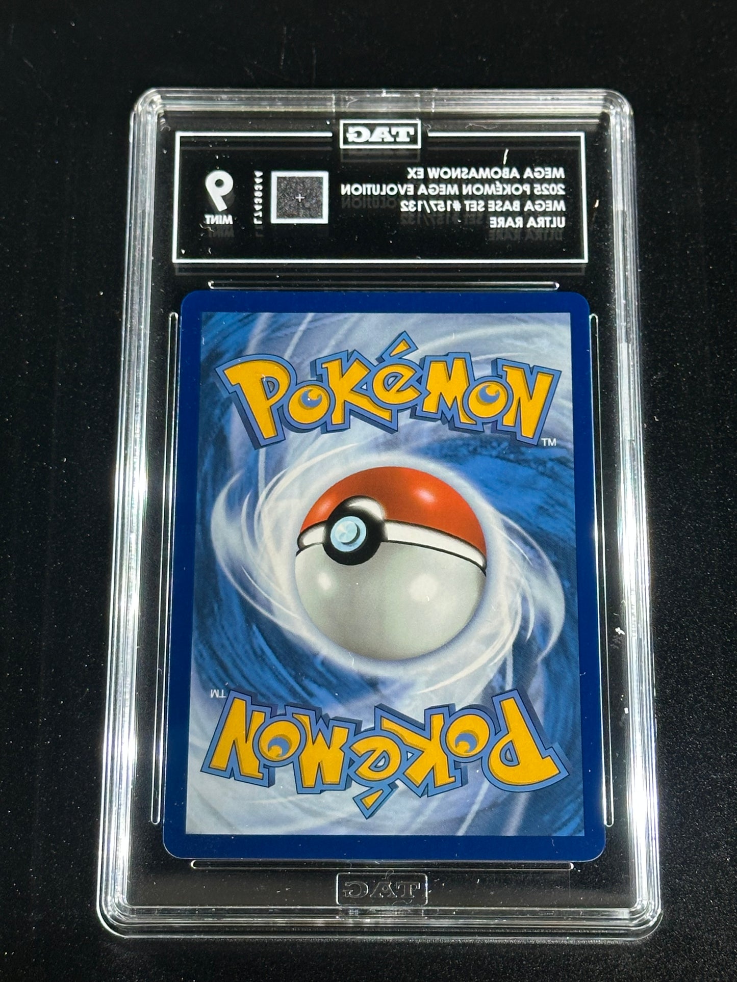 Pokemon Mega Abomasnow ex 157/132 Ultra Rare Mega Evolution TAG 9 Mint