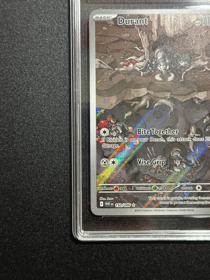 Pokemon Durant 150/086 Illustration Rare White Flare TAG 8.5 NM MT+