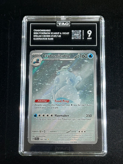 Pokemon Crabominable 149/142 Illustration Rare Stellar Crown TAG 9 Mint