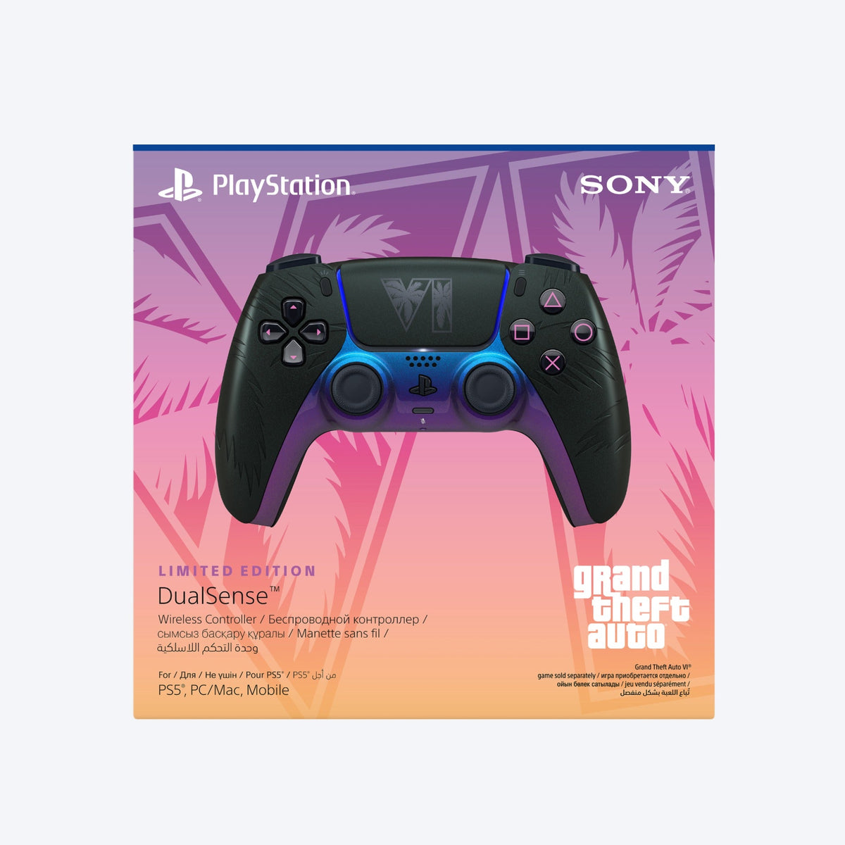 DualSense Wireless Controller — Grand Theft Auto VI Black Limited Edition front