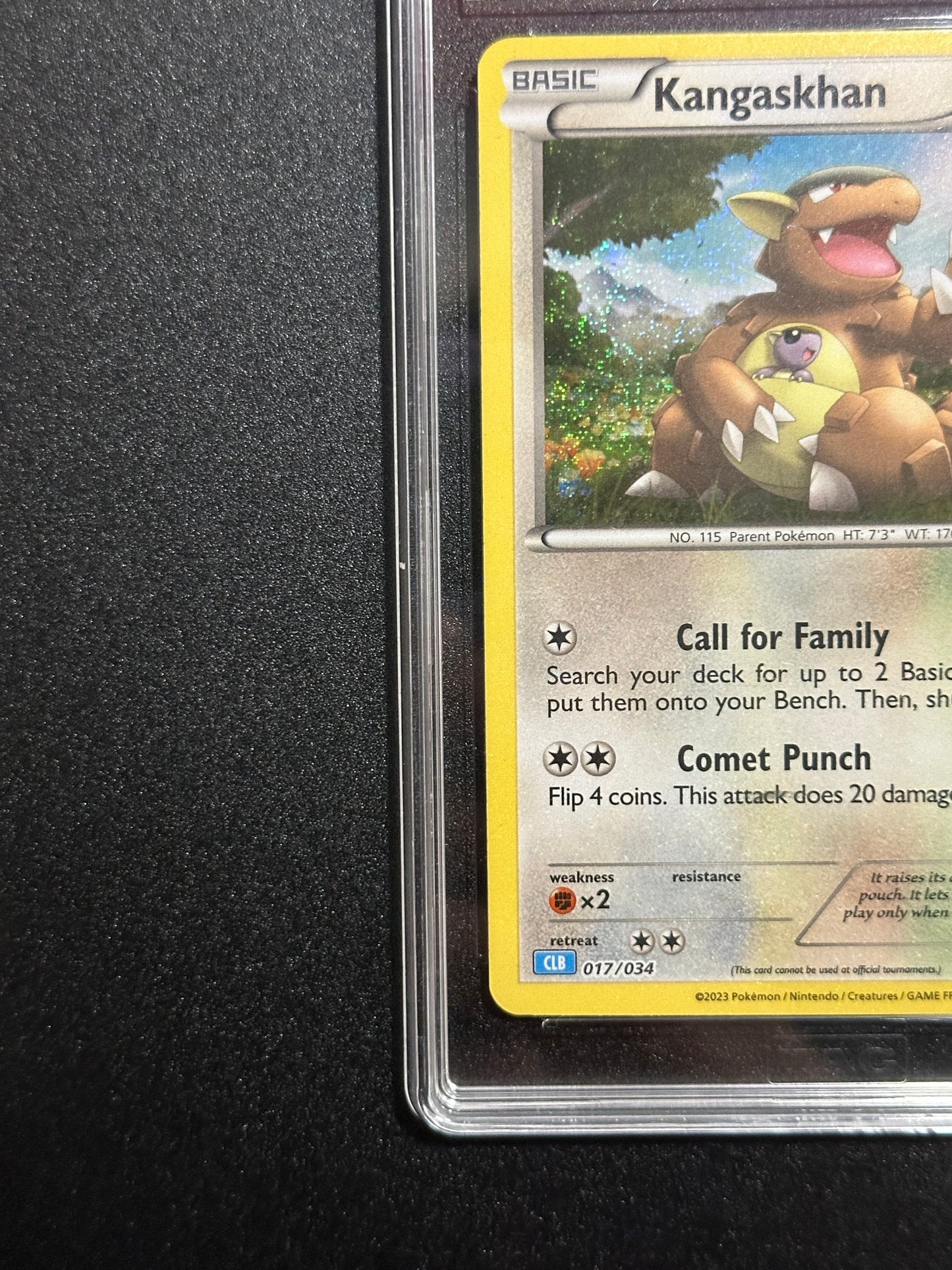Pokemon Kangaskhan 017/034 Holo TCG Classic Water Deck TAG 7.5 NM+