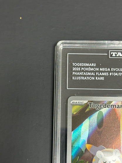 Pokemon Togedemaru 104/094 Illustration Rare Phantasmal Flames TAG 10 Gem Mint