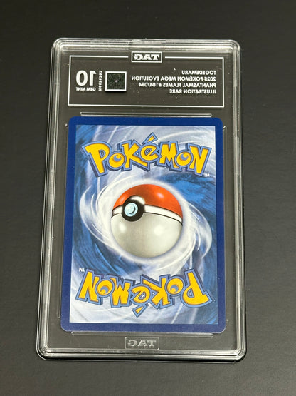 Pokemon Togedemaru 104/094 Illustration Rare Phantasmal Flames TAG 10 Gem Mint