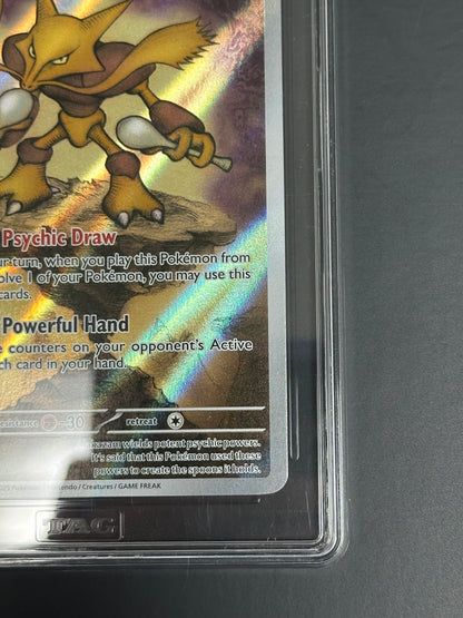 Pokemon Alakazam 009 Black Star Promo Mega Evolution ETB TAG 10 Gem Mint