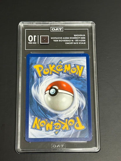 Pokemon Alakazam 009 Black Star Promo Mega Evolution ETB TAG 10 Gem Mint