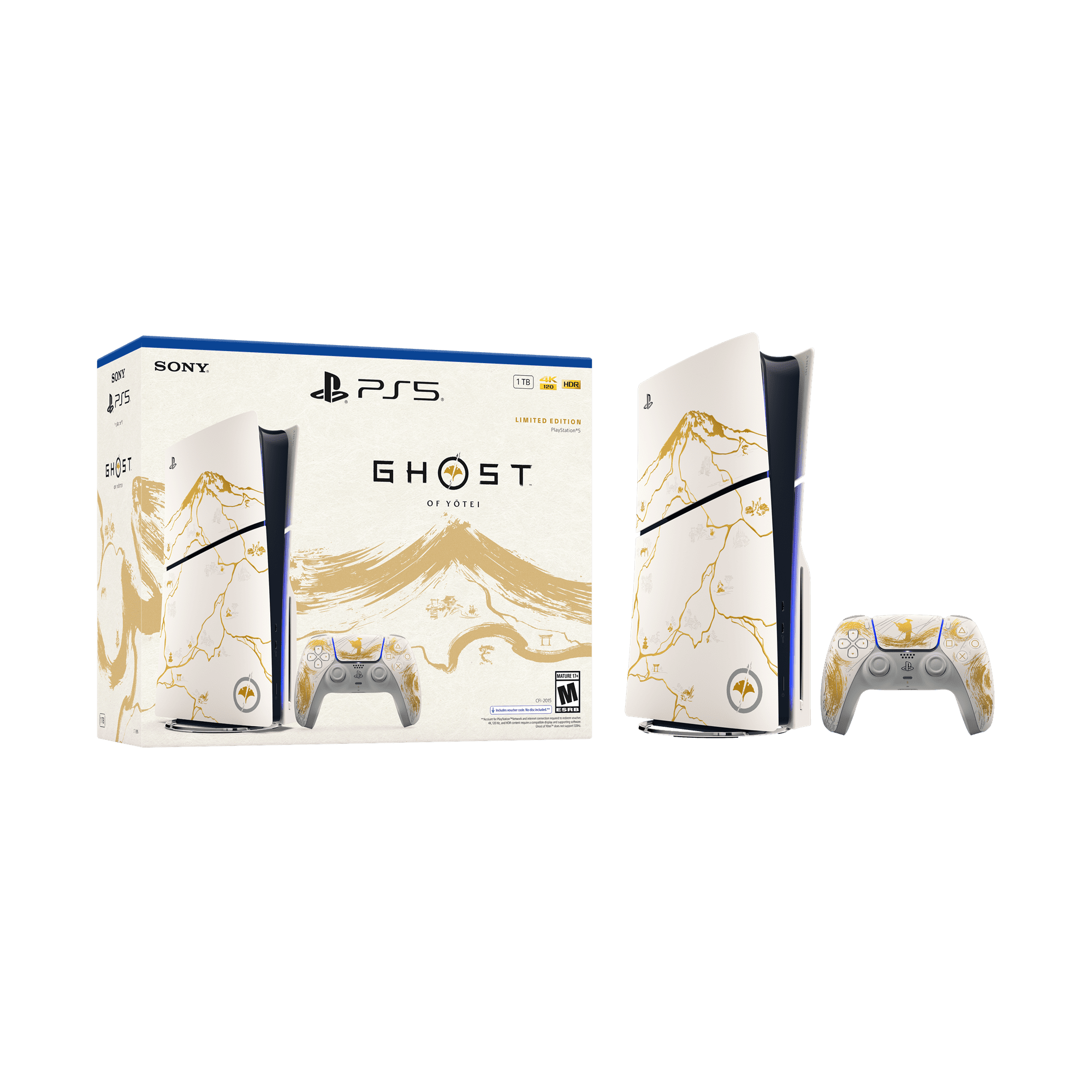 PlayStation 5 Console — Ghost of Yōtei Gold Limited Edition Bundle